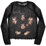 Queen Women's Long Sleeve Crop Top - Bo Rhap Classic | Buy Now For 24.99
