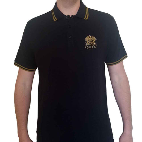 Queen Polo Shirt - Crest Logo | Buy Now For 24.99