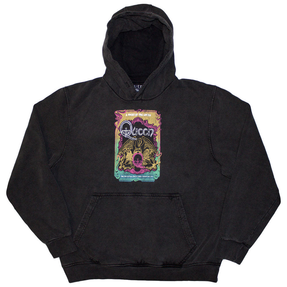 Queen Stone Wash Pullover Hoodie - ANATO Tour '76 Stone Wash