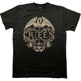 Queen T Shirt - Floral Crest Mono