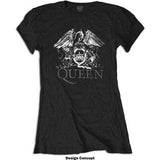 Queen Woman's T Shirt - Crest Logo Diamante