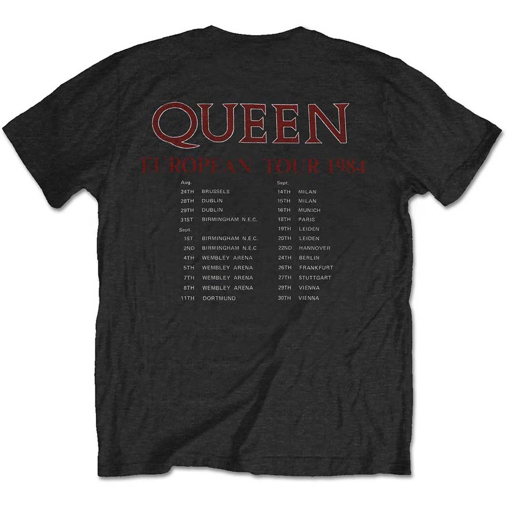 Queen T Shirt - European Tour 1984