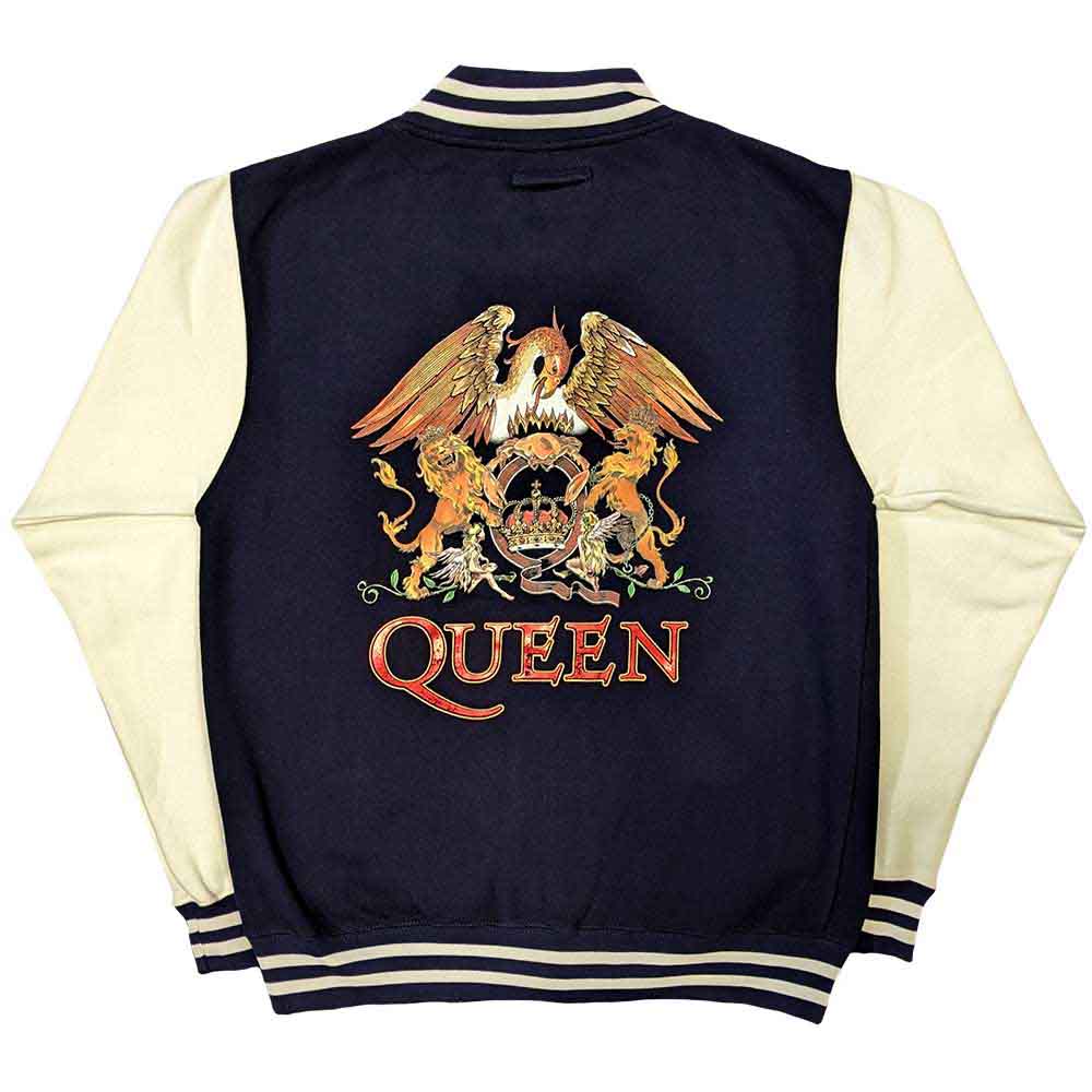 Queen Varsity Jacket - White Crest