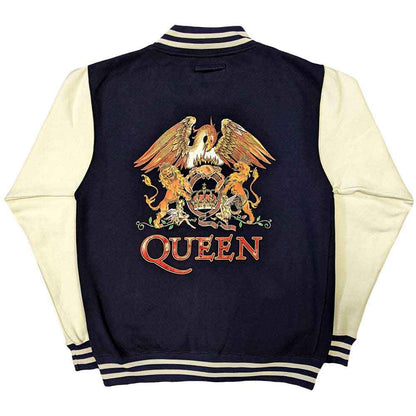 Queen Varsity Jacket - White Crest