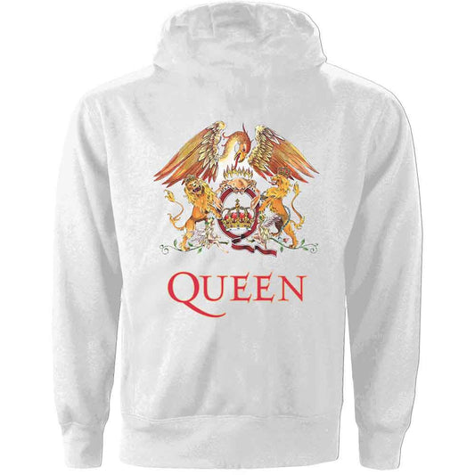 Queen Women's Zip Hoodie - Classic Crest BackPrint