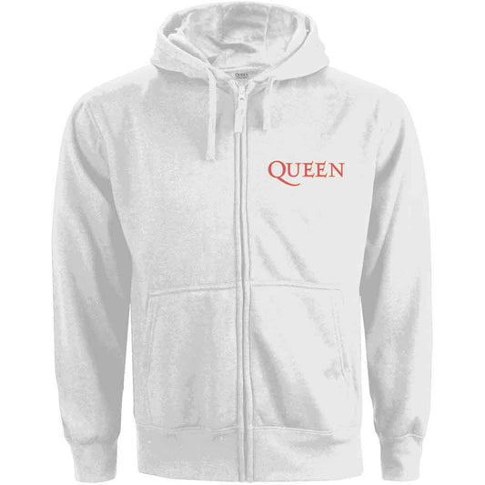 Queen Women's Zip Hoodie - Classic Crest BackPrint