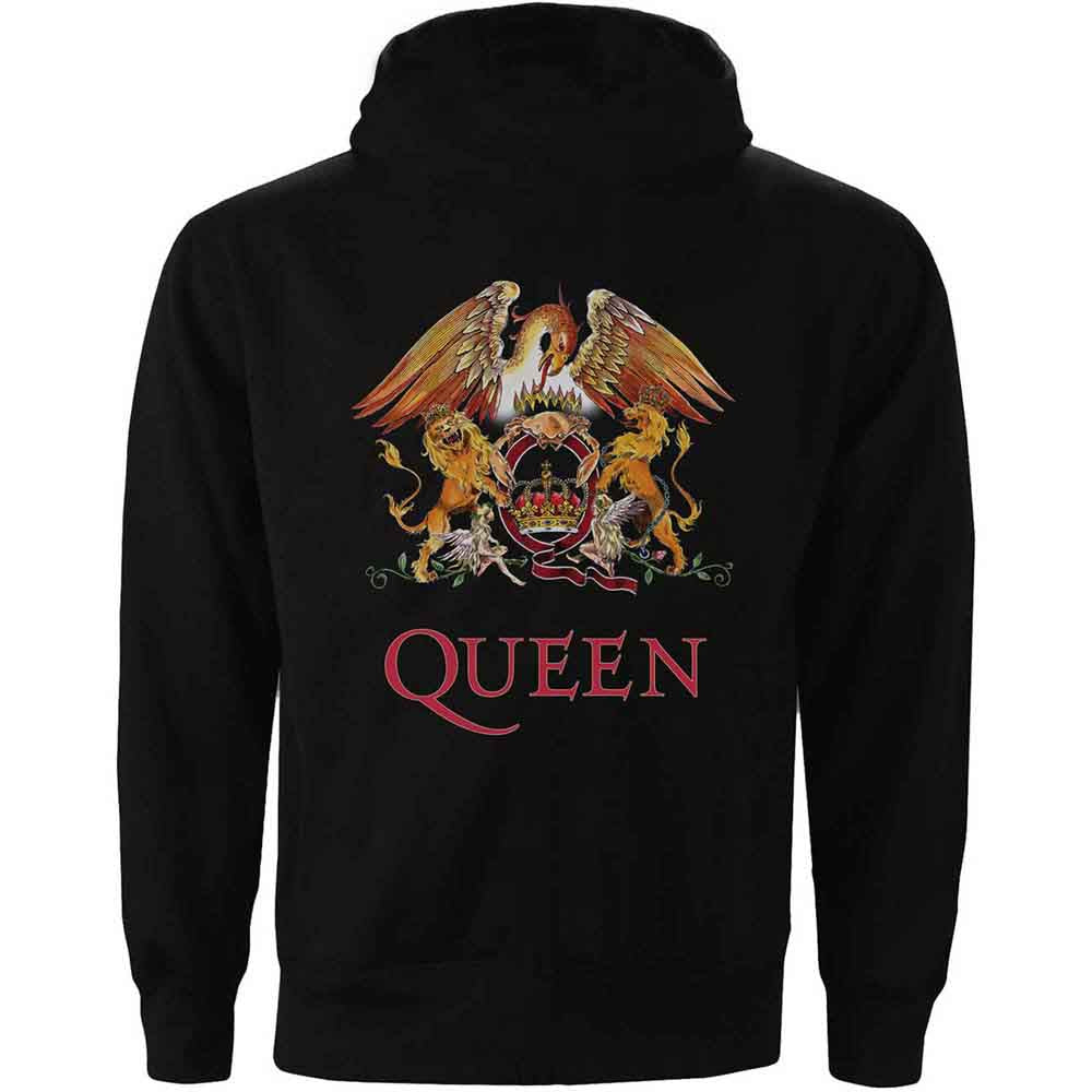 Queen Zip Hoodie - Classic Crest Back Print