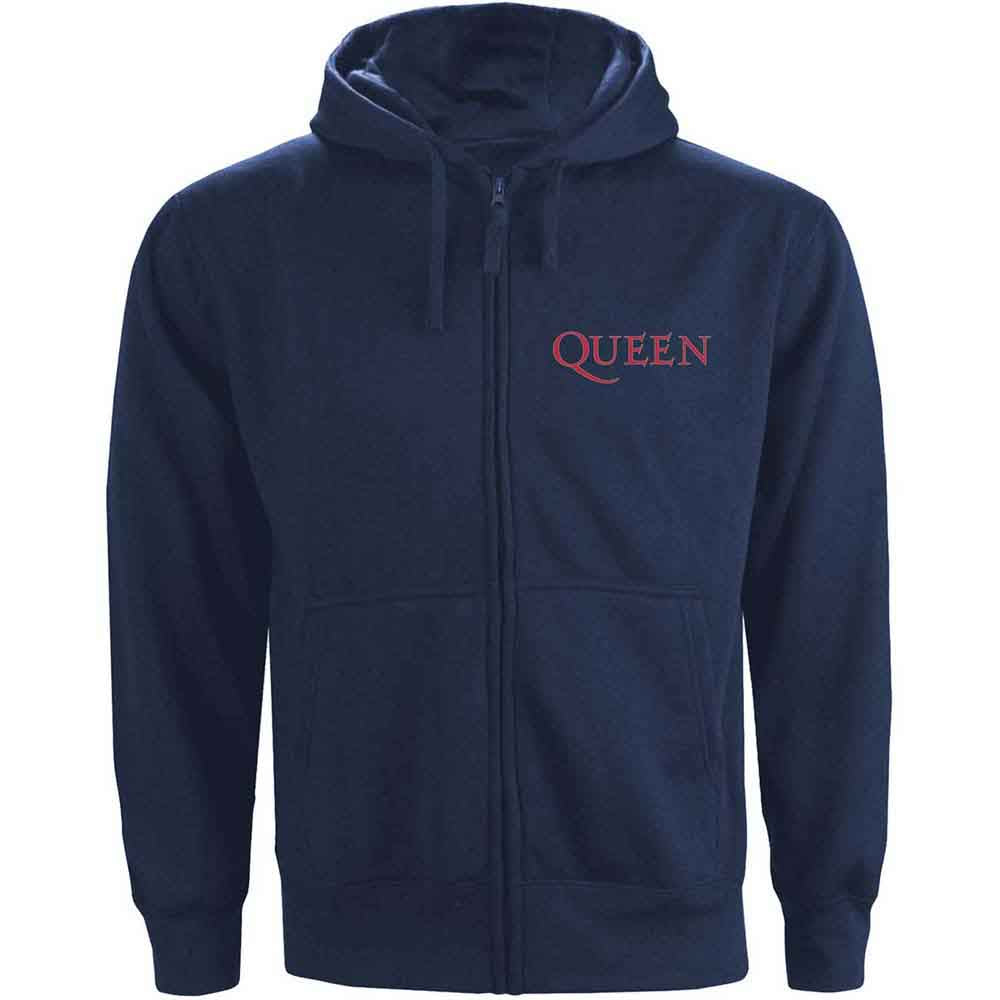 Queen Zip Hoodie - Classic Crest BackPrint