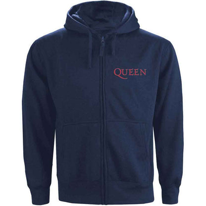 Queen Zip Hoodie - Classic Crest BackPrint
