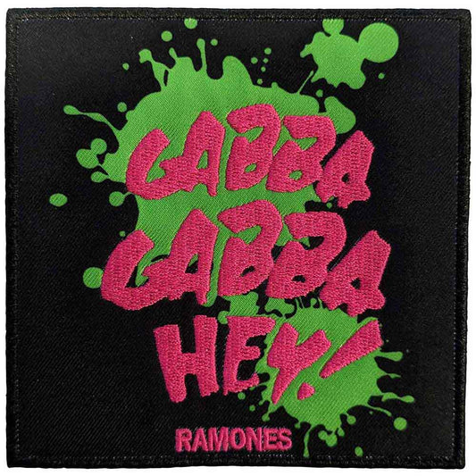 Ramones Patches - Iron On - Gabba Gabba, Hey