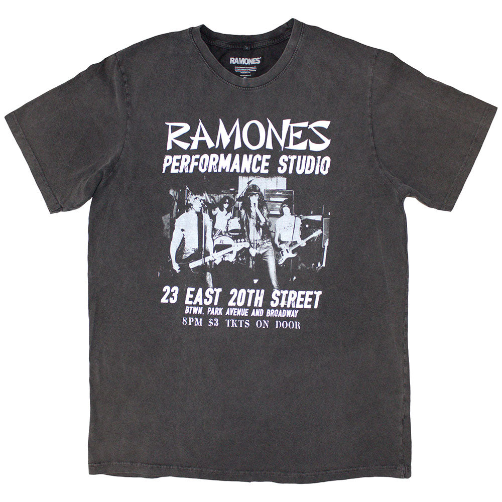Ramones T Shirt - East Village Stone Wash