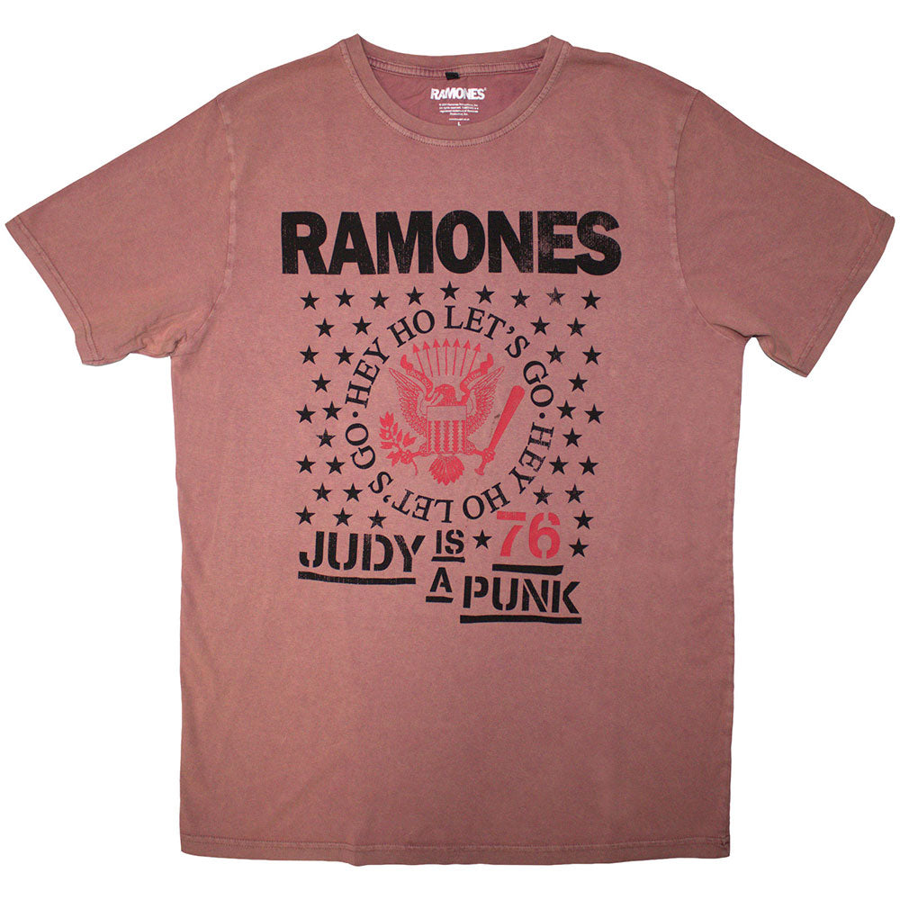 Ramones T Shirt - Hey Ho Judy Stone Wash | Buy Now For 24.99