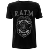 Rage Against The Machine T Shirt - Grey Police Badge