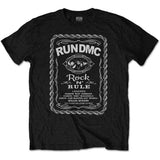 Run DMC T Shirt - Rock 'n Rule Whiskey Label