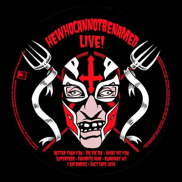 He Who Cannot Be Named & Pink Lincolns LP - Live!/Live At The Emerald (Split Picture Disc) | Buy Now For 35.99
