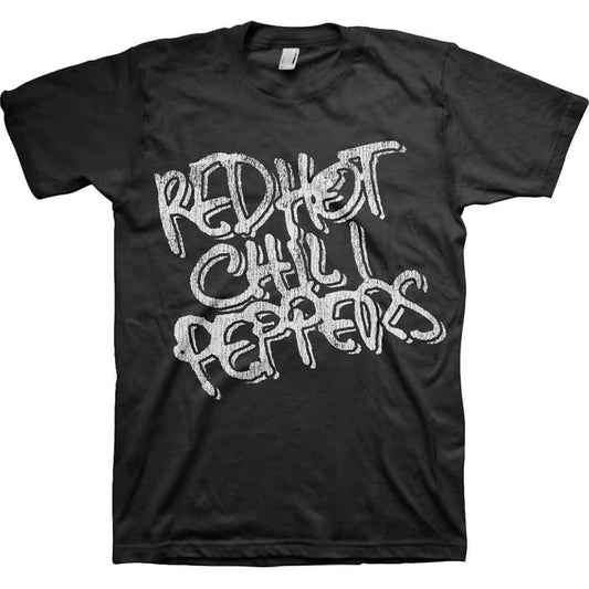 Red Hot Chili Peppers T Shirt - Black & White Logo | Buy Now For 24.99