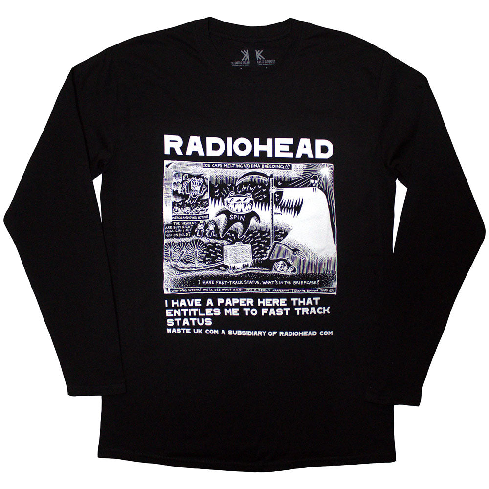 Radiohead Long Sleeve T Shirt - Ice Caps | Buy Now For 34.99