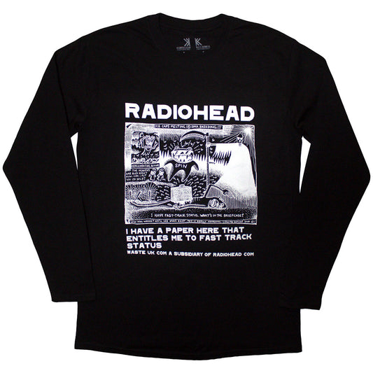 Radiohead Long Sleeve T Shirt - Ice Caps | Buy Now For 34.99