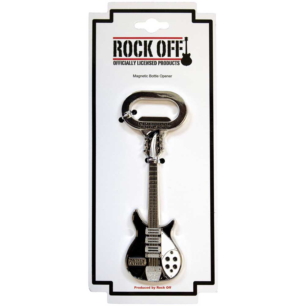 Rock Off Bottle Openers - Mathew Street B&W Guitar