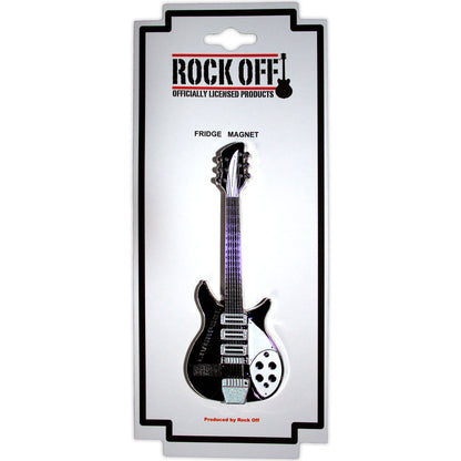 Rock Off Fridge Magnets - Mathew Street B&W Guitar