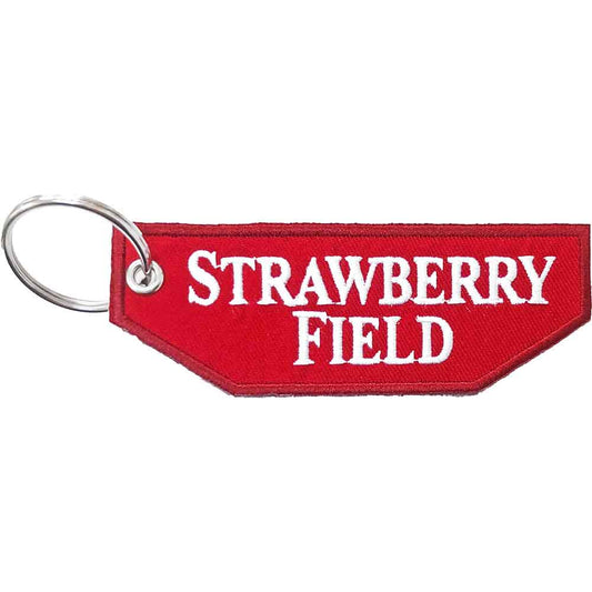 Rock Off Patch Keychains  - Strawberry Field