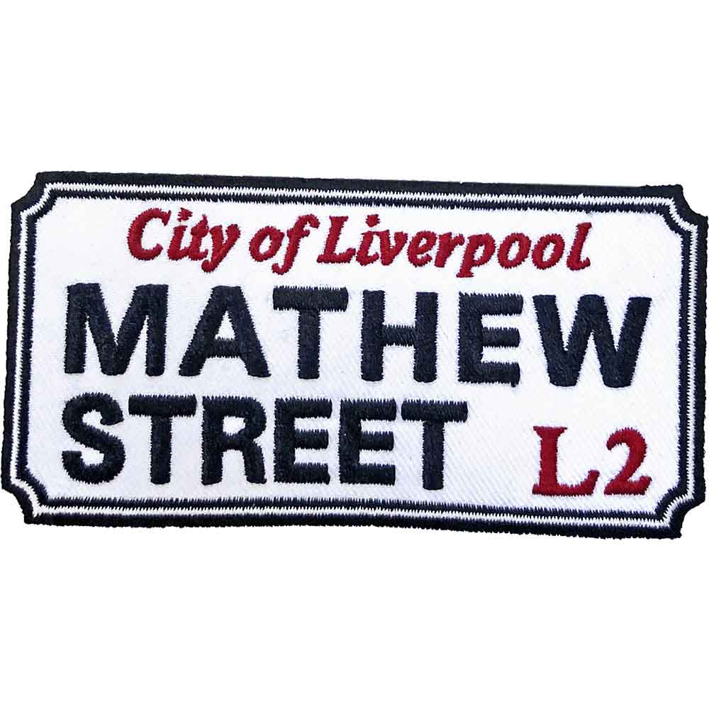 Rock Off Patches - Iron On - Mathew Street Liverpool Sign