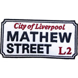 Rock Off Patches - Iron On - Mathew Street Liverpool Sign