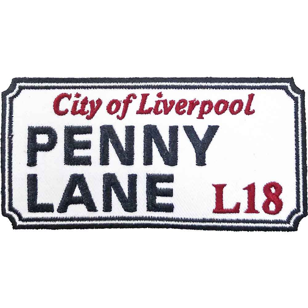 Rock Off Patches - Iron On - Penny Lane Liverpool Sign