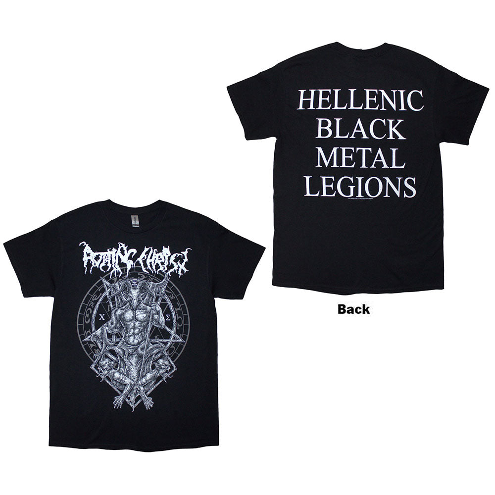 Rotting Christ T Shirt - Hellenic Black Metal Legions | Buy Now For 24.99