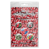 The Rolling Stones Plastic Pin Badge - Rock 'N' Roll