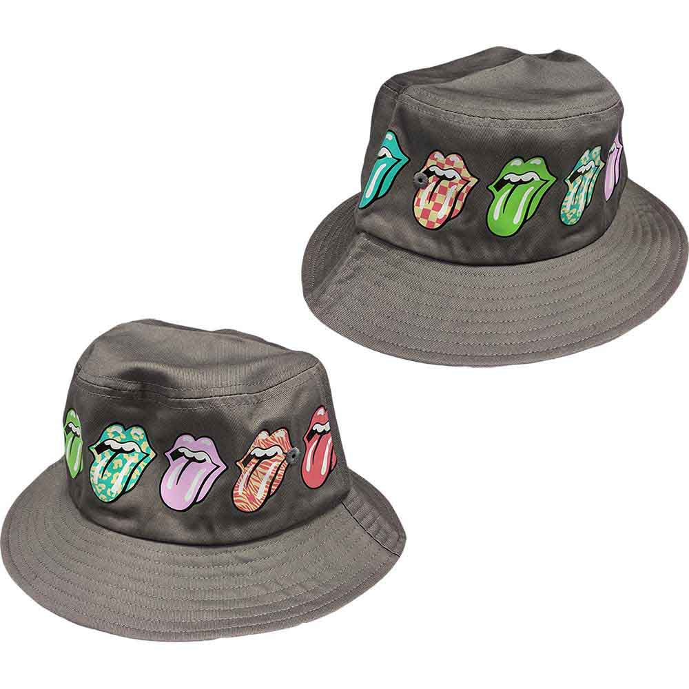 Rolling Stones Bucket Hats - Retro Logo Drum Double-Sided | Buy Now For 24.99