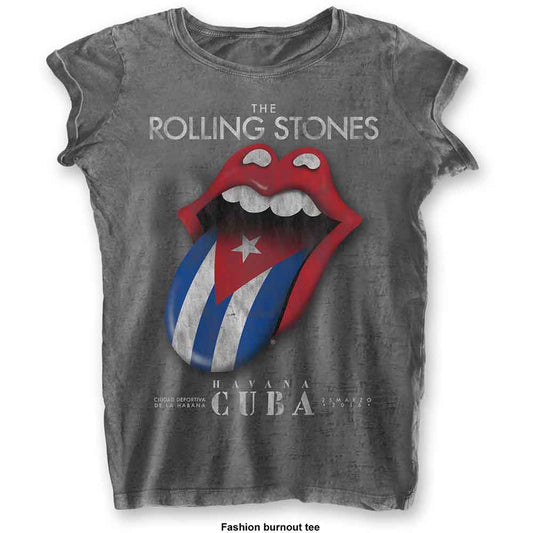 The Rolling Stones Women's T Shirt - Havana Cuba BO