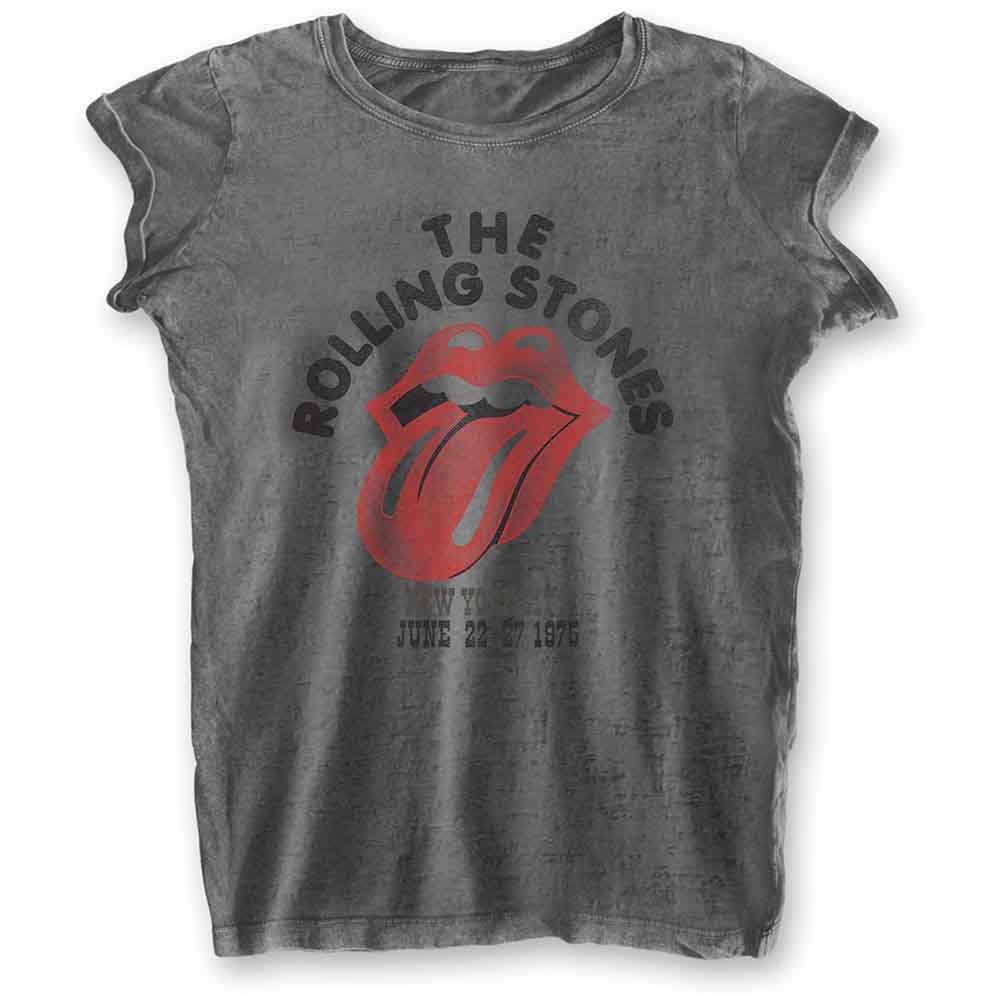 The Rolling Stones Women's T Shirt - NYC 75 BO