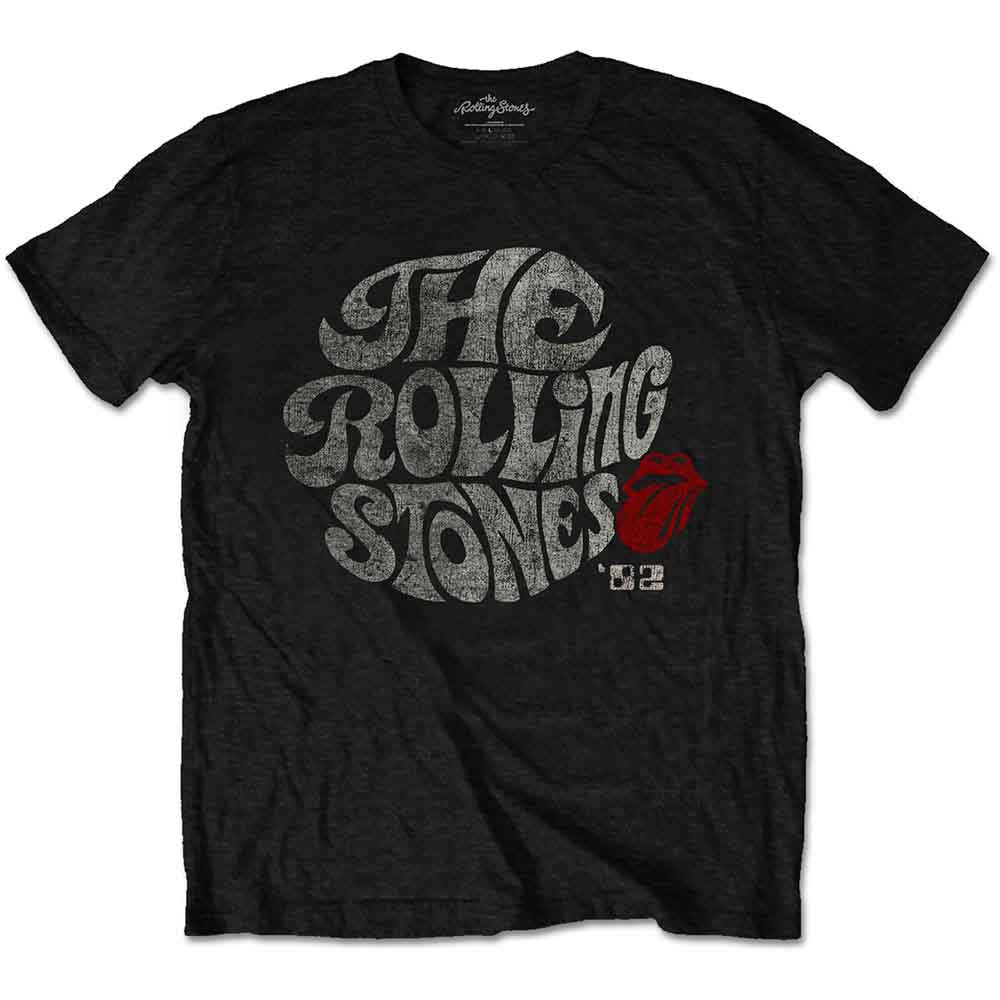 The Rolling Stones T Shirt - Swirl Logo '82