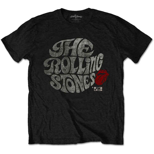 The Rolling Stones T Shirt - Swirl Logo '82
