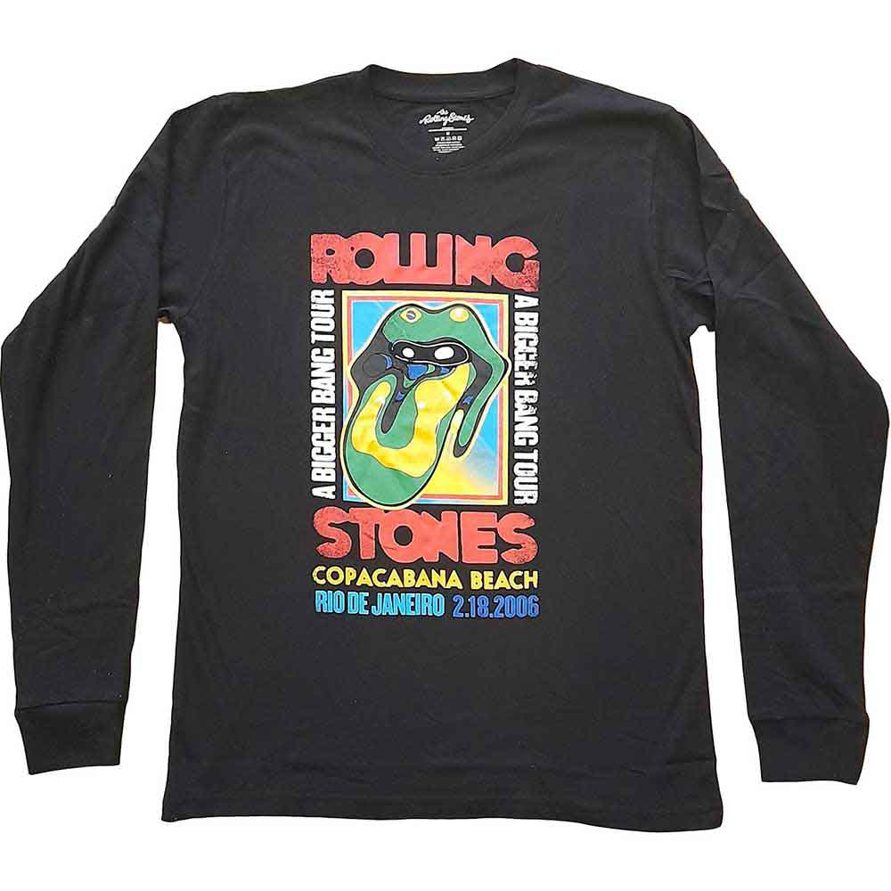 The Rolling Stones Long Sleeve T Shirt - Copacobana Beach