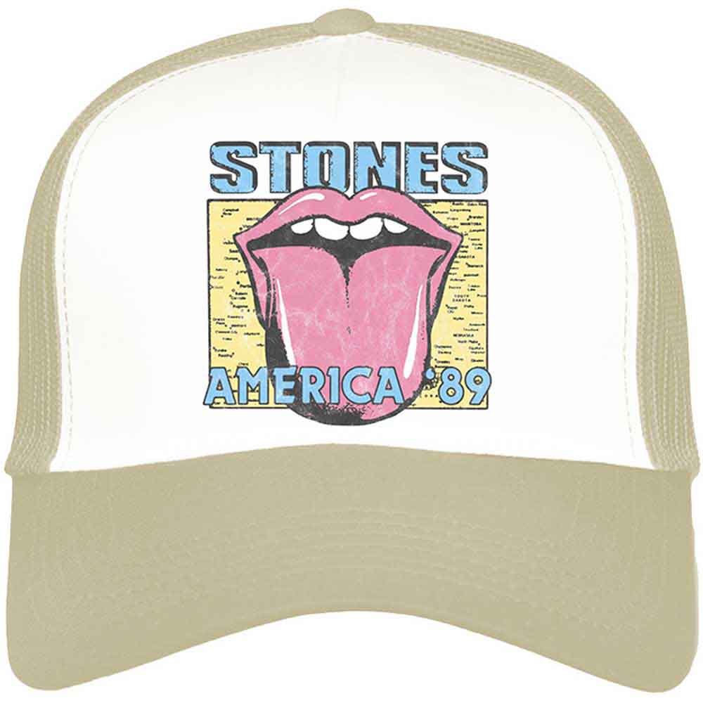 The Rolling Stones Baseball Caps - America '89 Tour Map