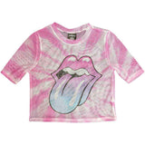 The Rolling Stones Women's T Shirt - Pink Gradient Tongue