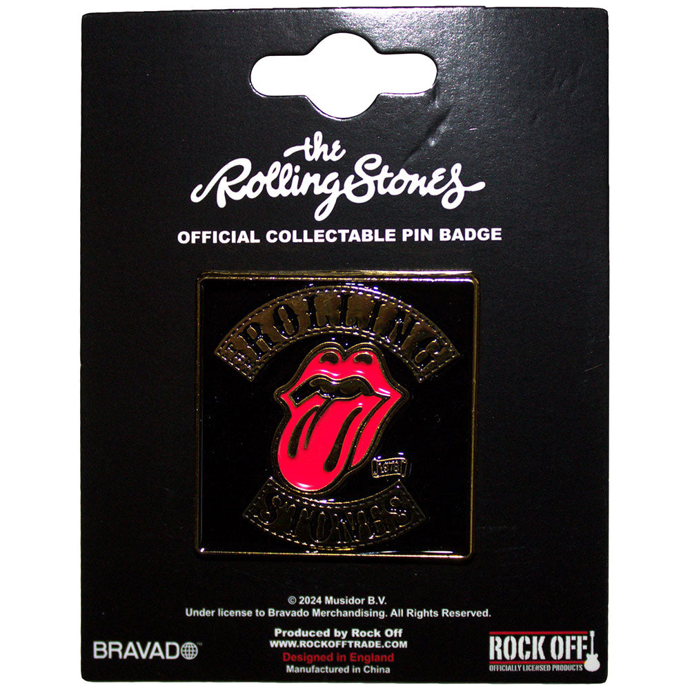 Rolling Stones Pin - Badge - Tour '78 Gold