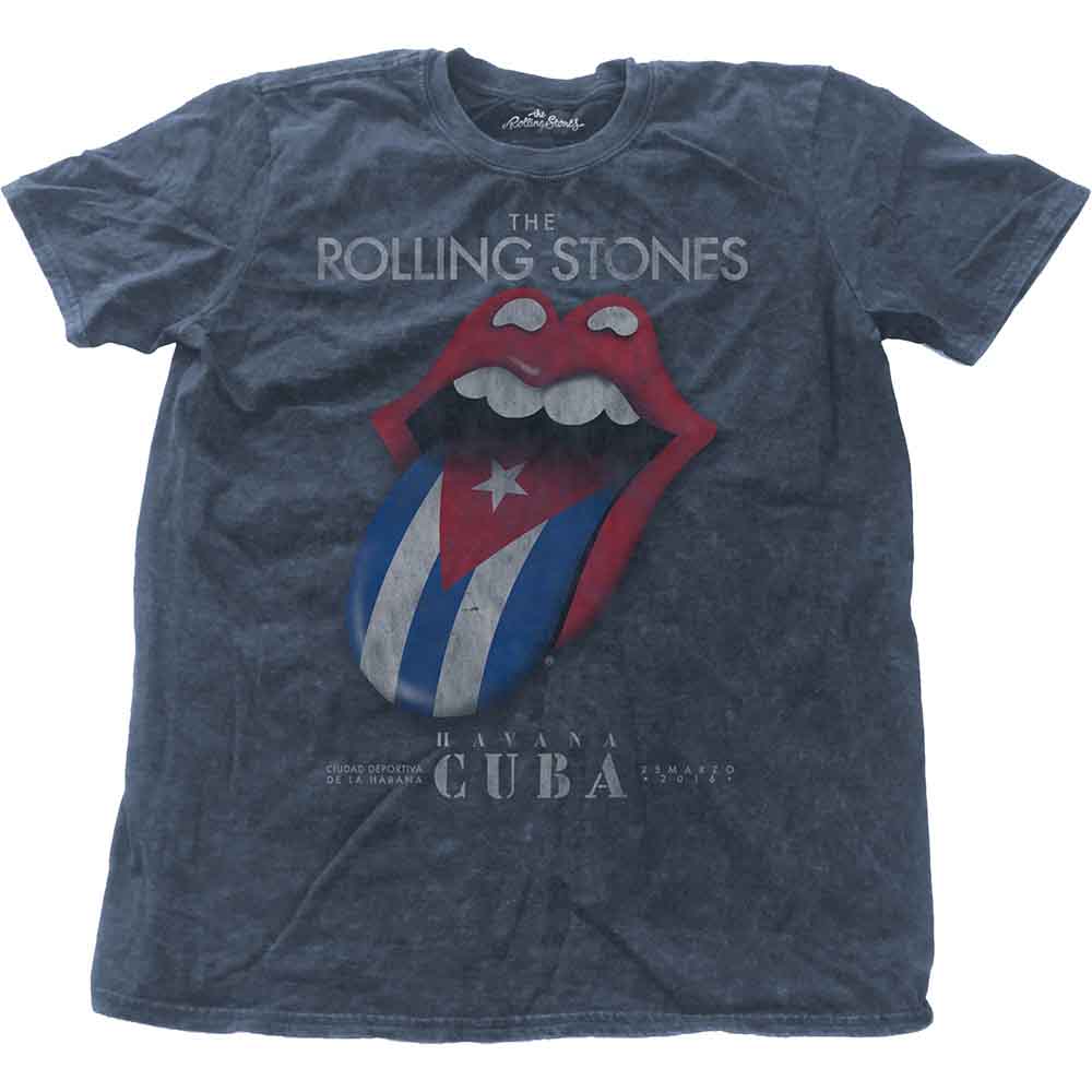 The Rolling Stones T Shirt - Havana Cuba Snow Wash