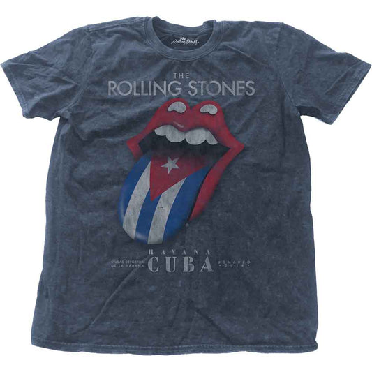 The Rolling Stones T Shirt - Havana Cuba Snow Wash