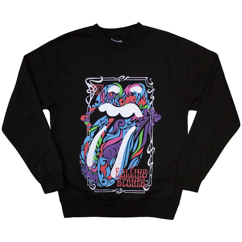 Rolling Stones Sweatshirt - Colour Swirls