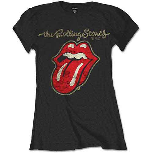 The Rolling Stones Women's T Shirt - Plastered Tongue