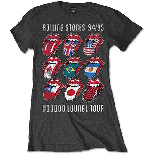 The Rolling Stones Women's T Shirt - Voodoo Lounge Tongues