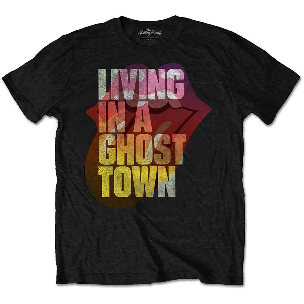The Rolling Stones T Shirt - Ghost Town Lite Text