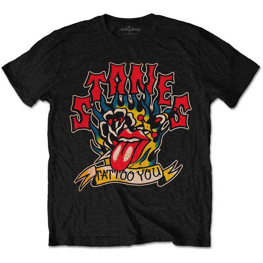 The Rolling Stones T Shirt - Tattoo You Blue Flames
