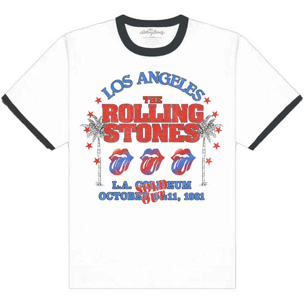 The Rolling Stones T Shirt - Americana LA Tour Ringer
