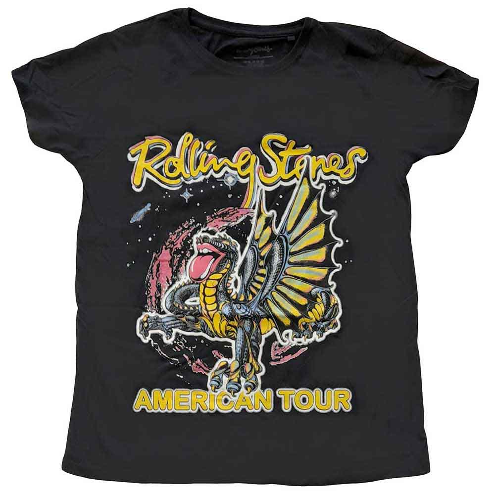 The Rolling Stones Woman's T Shirt - American Tour Dragon