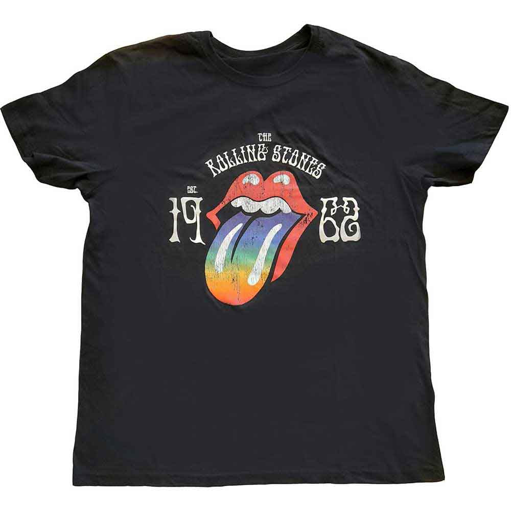 The Rolling Stones T Shirt - 60 Rainbow Tongue '62