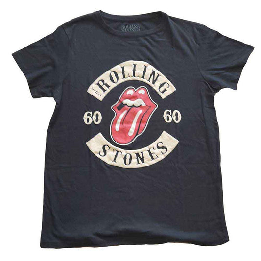 The Rolling Stones Woman's T Shirt - 60 Biker Tongue